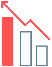 grafico con freccia